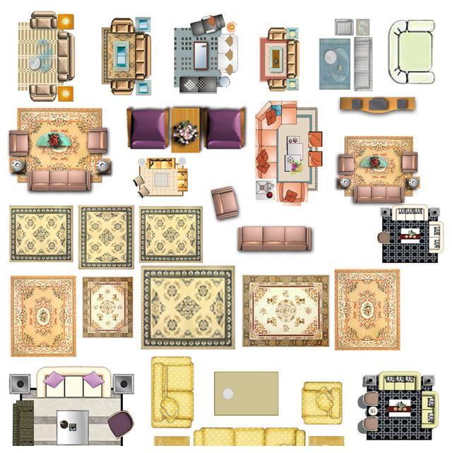 卫浴洁具psd图块九:中式家具,衣柜电视柜psd图块十:jpg铺装贴图十一