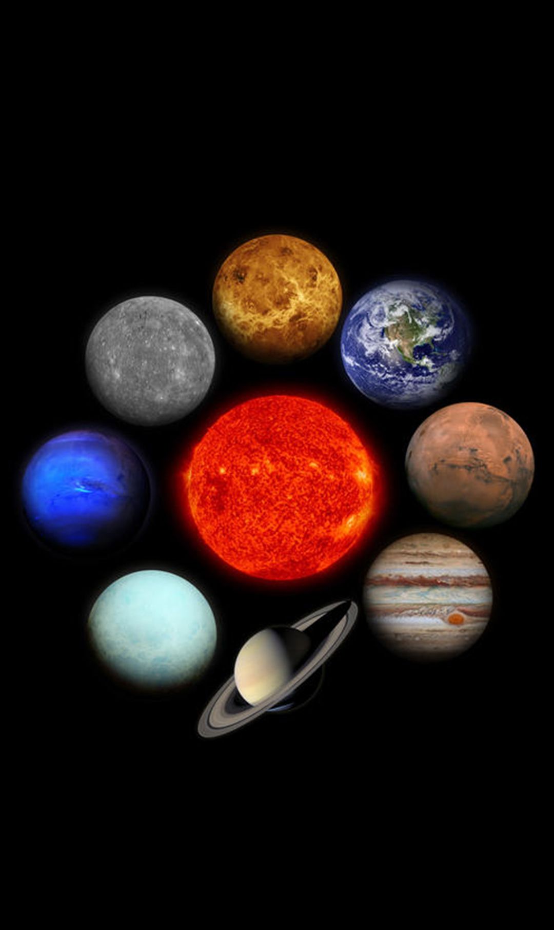 最美银河 太阳系行星可做手机壁纸