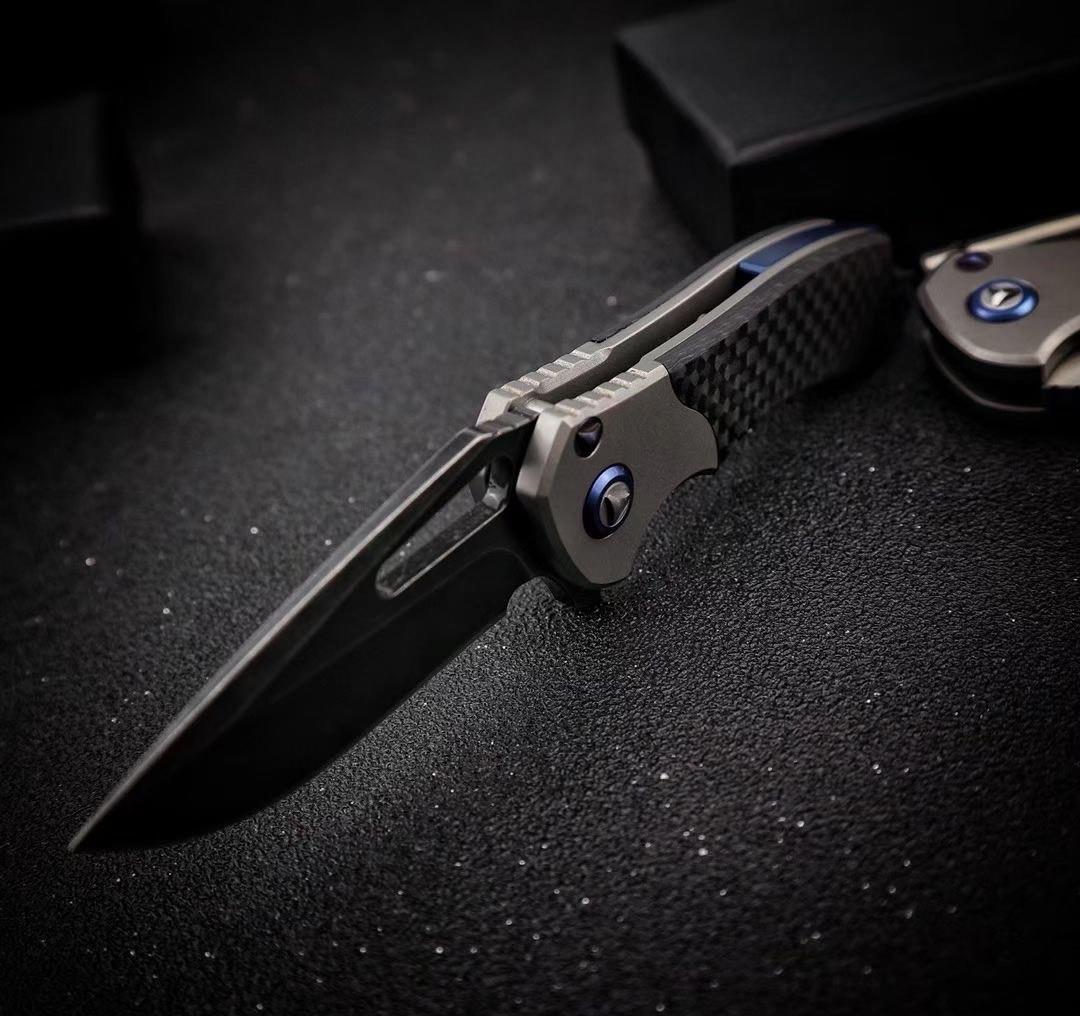 微技术m390钛柄折刀天启鉴赏