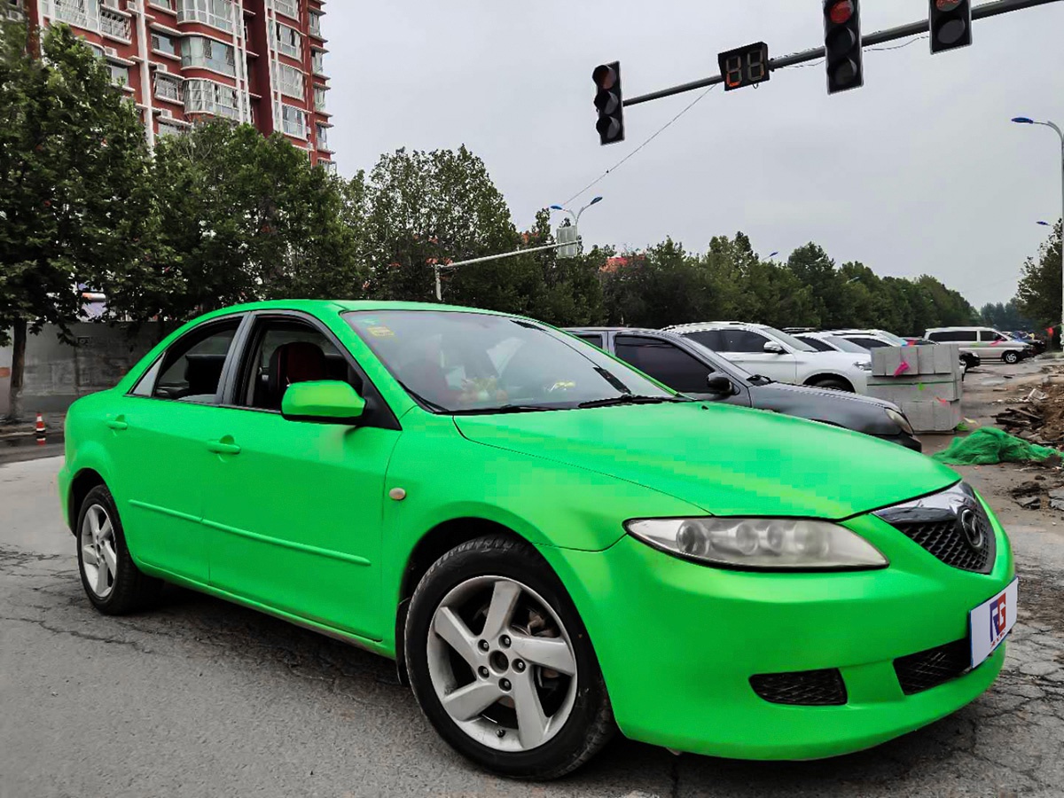 马自达车身改色电光苹果绿 rg瑞集改色膜河北沧州