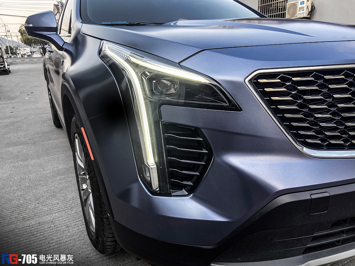 贴膜,小编今天给大家推出的是全网最新的凯迪拉克xt4车身改色膜电光