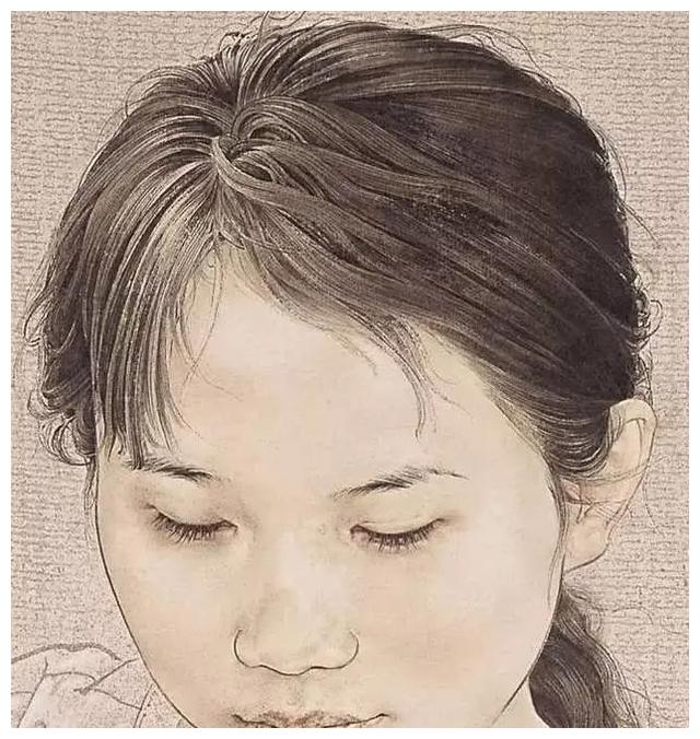 工笔画头发丝逼真得不敢看