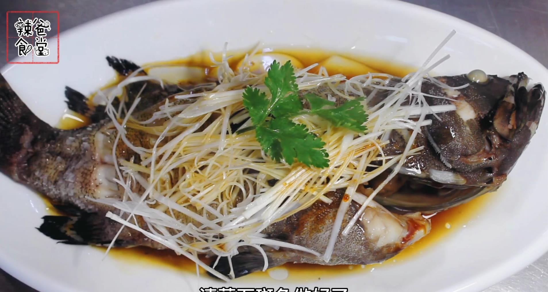 清蒸石斑鱼的做法鱼肉紧实味道鲜美不愧为海鱼中的上等鱼