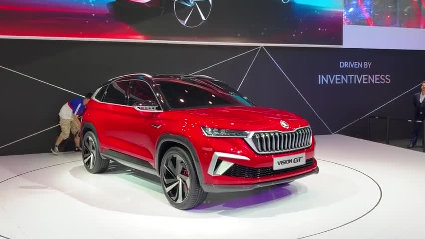 斯柯达概念车visiongt通过细节放大力量感