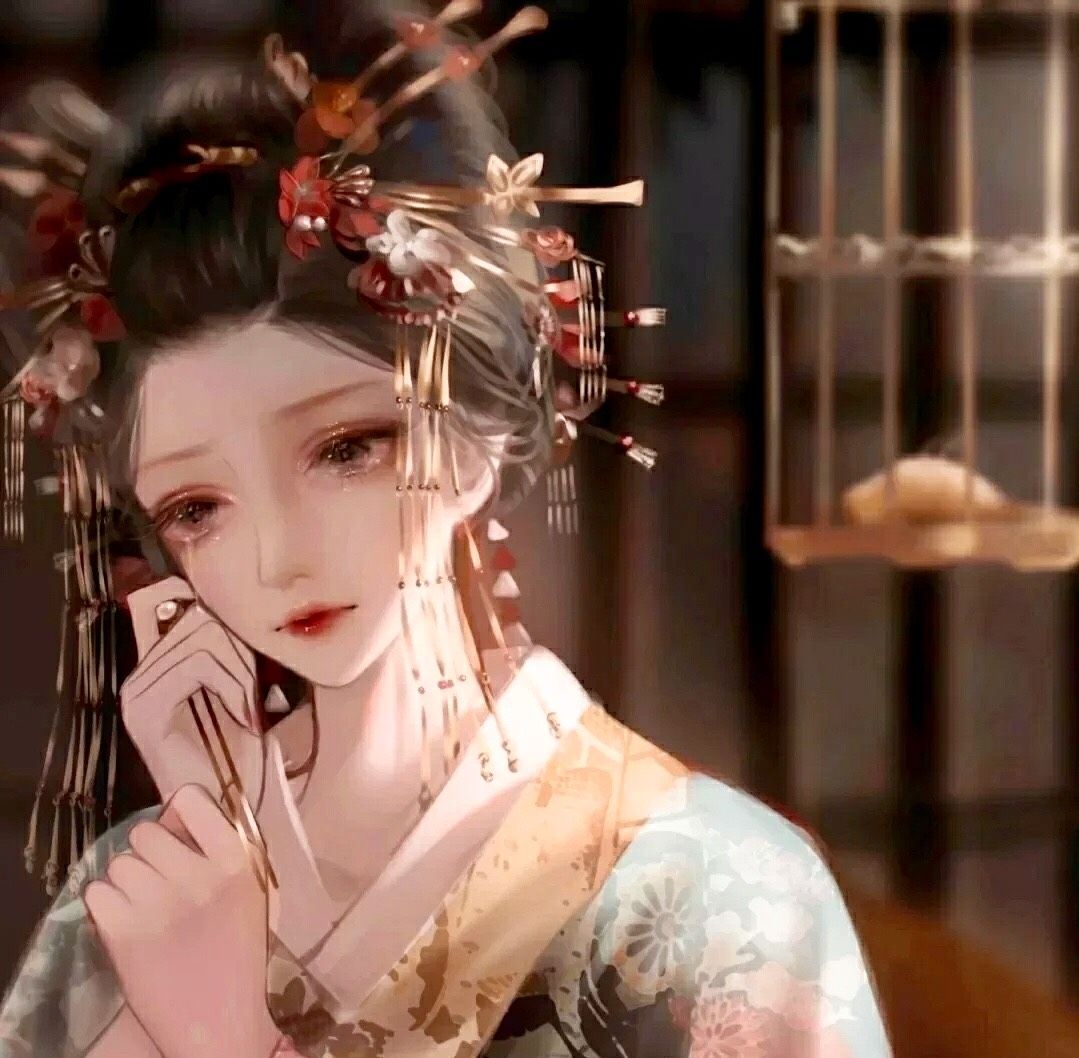 古风女生动漫头像,少女情怀总是诗,悄悄就让你红了脸,迷了眼