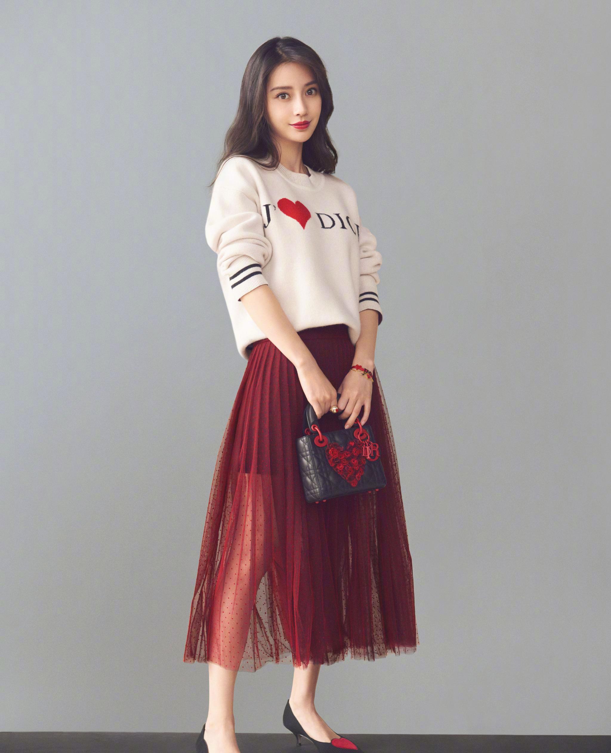 杨颖时尚潮流街拍