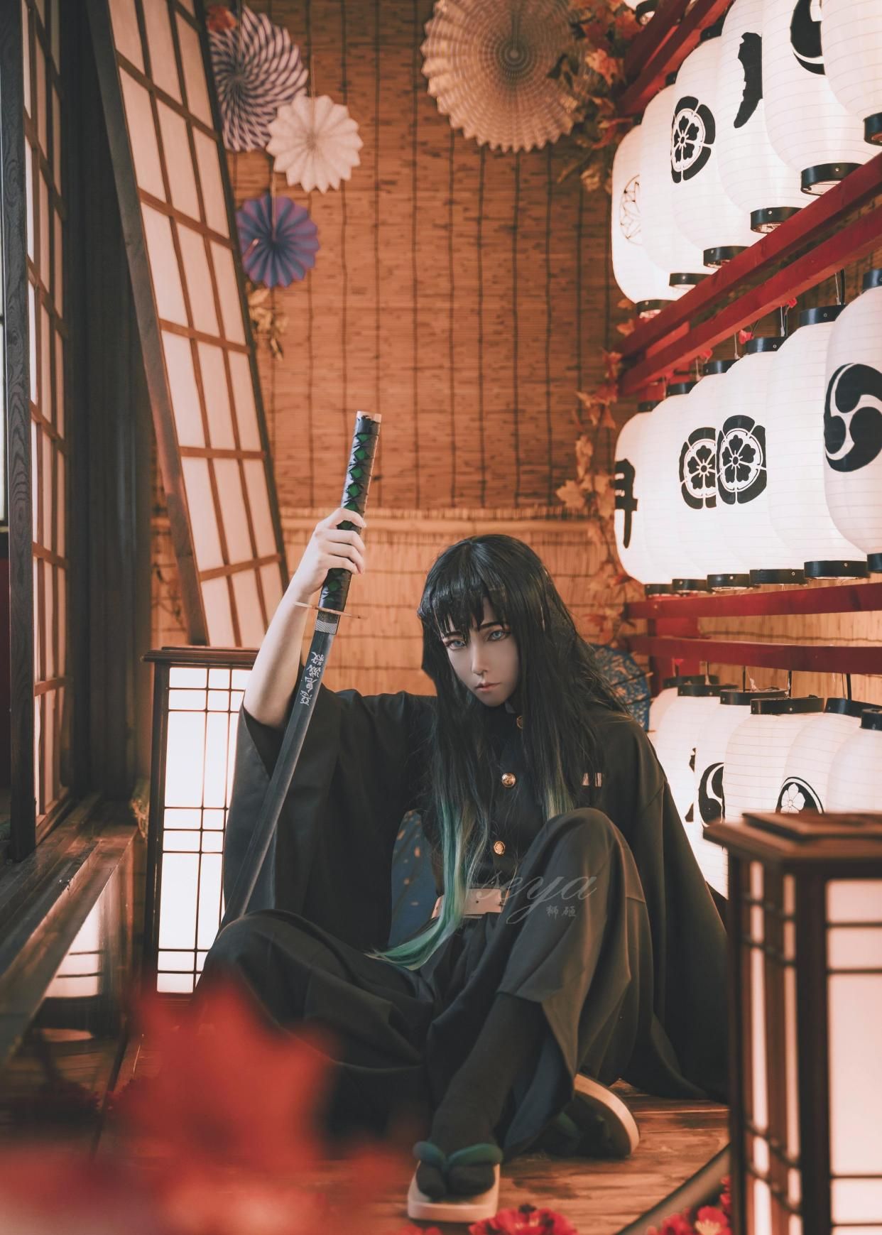 鬼灭之刃 时透无一郎cos 太酷了吧