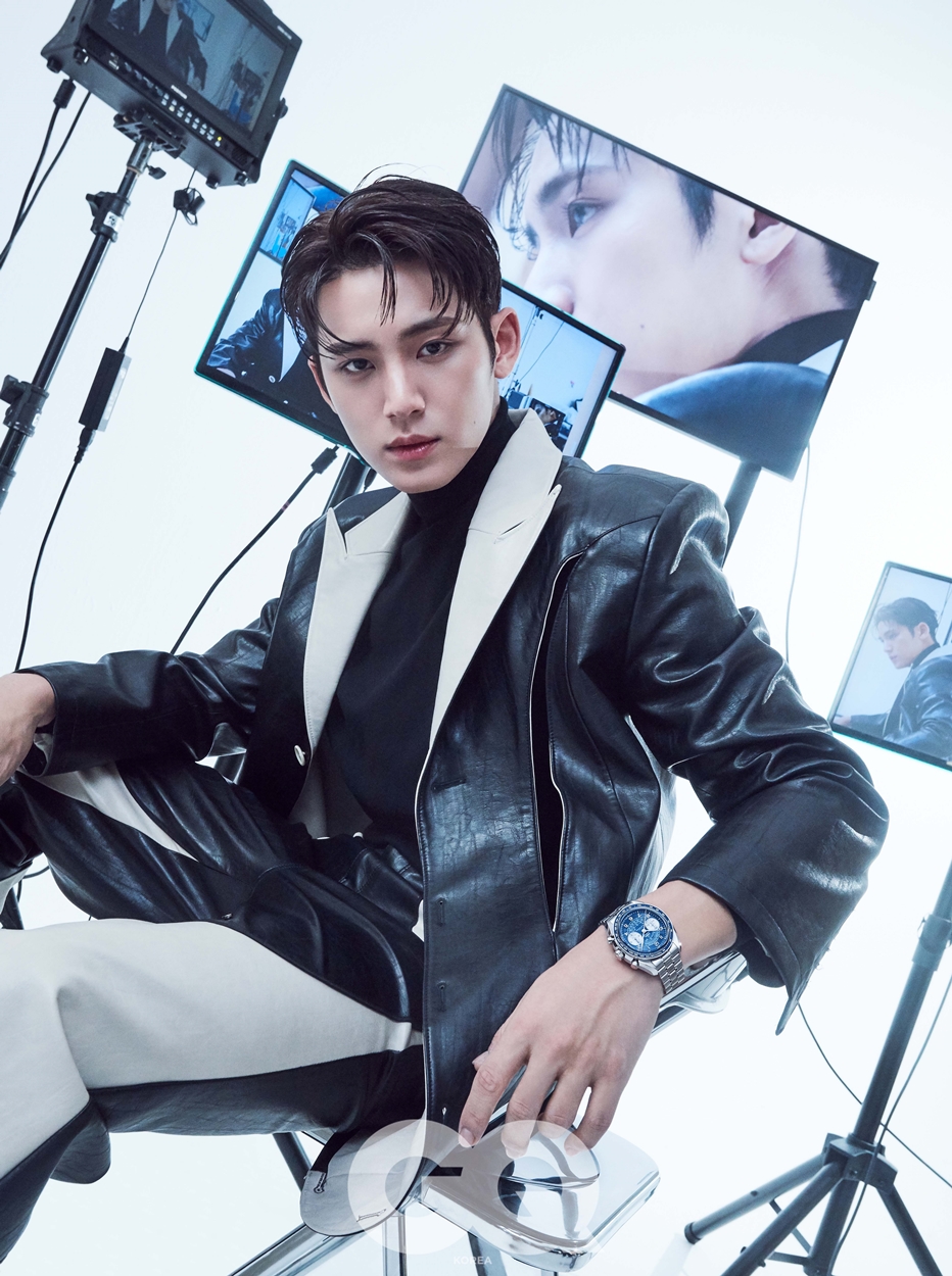 seventeen金珉奎写真棱角分明侧颜超帅