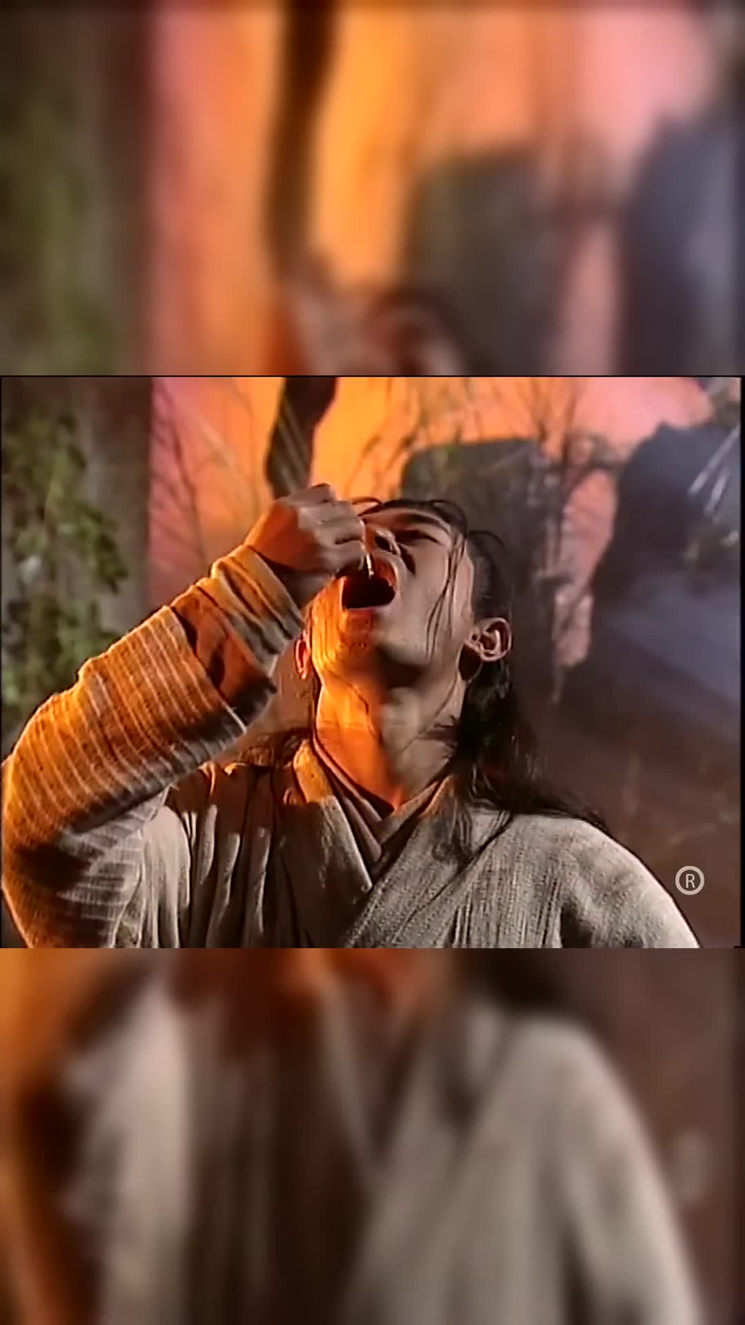 神雕杨过吃雕兄带来的好东西伤势好多了太感谢雕兄了