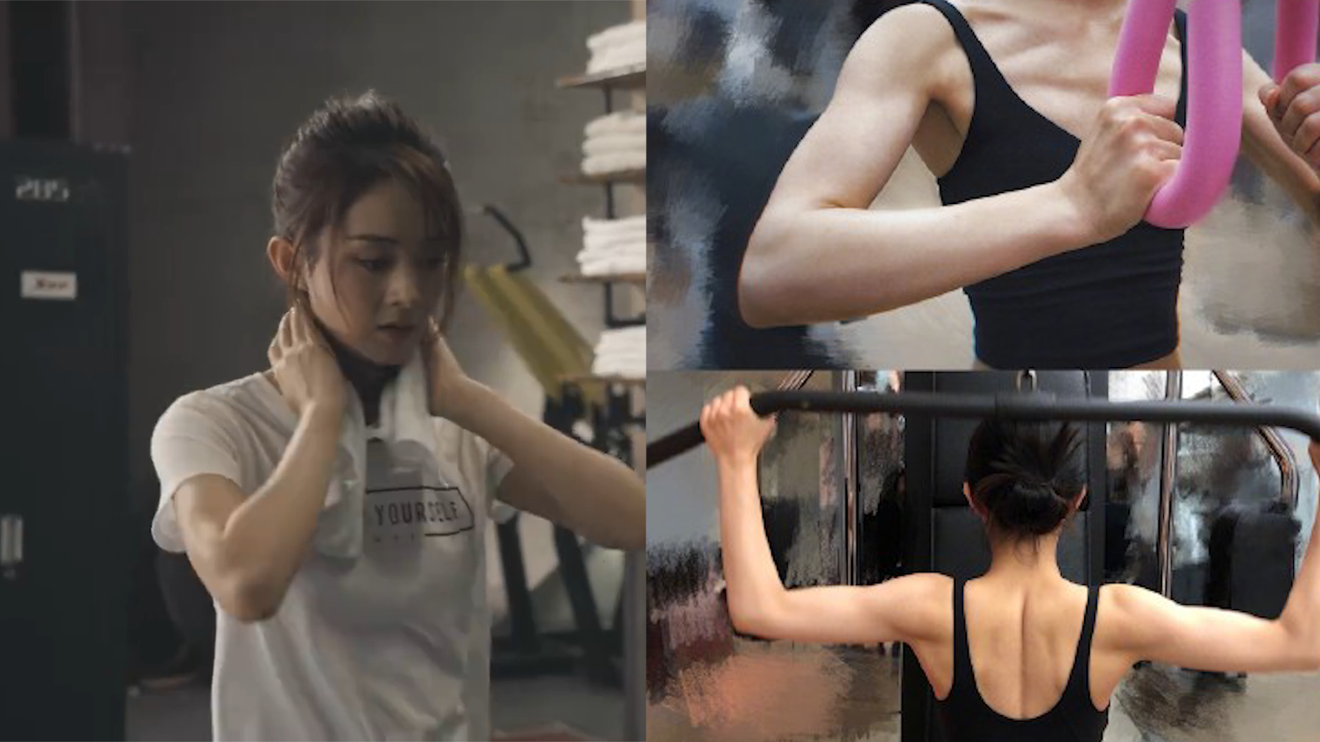 赵丽颖晒健身照,蝴蝶背小蛮腰抢镜,自称"有点小优势"