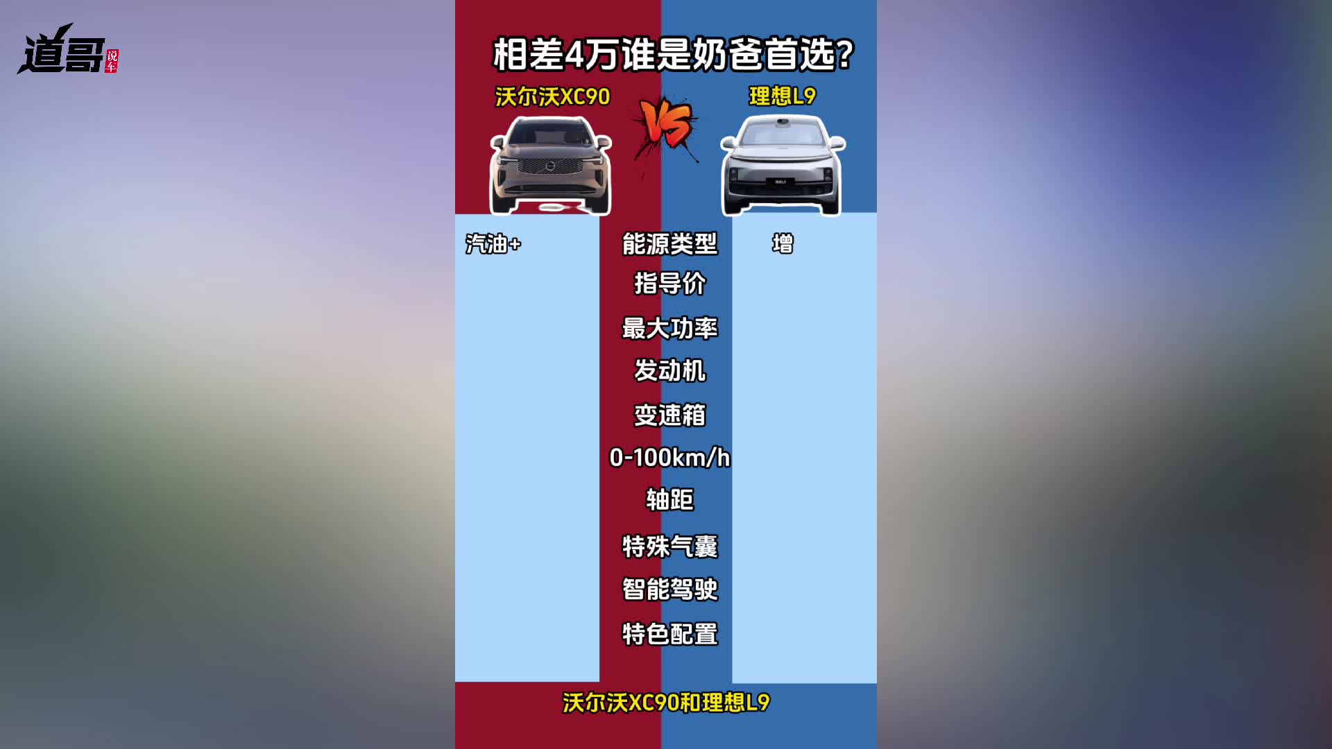沃尔沃XC90VS理想L9：相差4万谁是奶爸首选？！