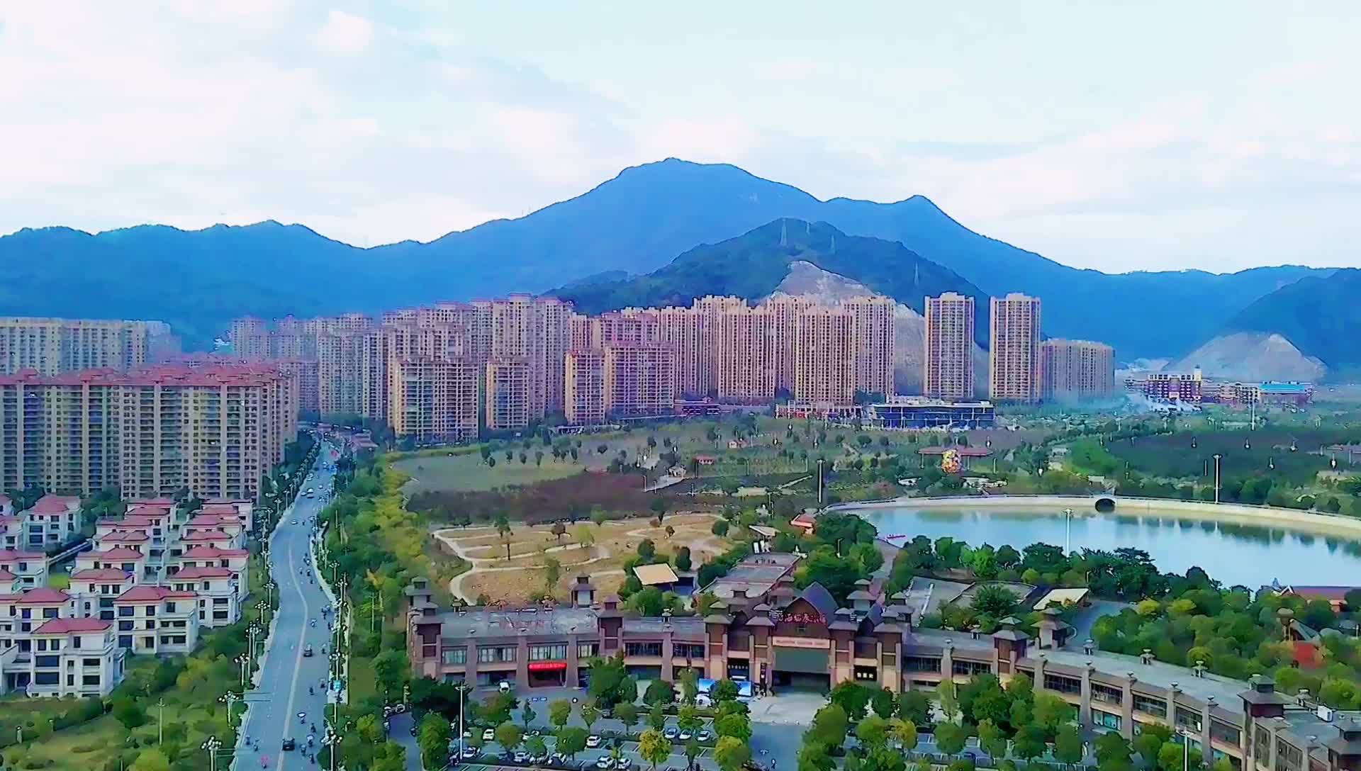 航拍连江县贵安新天地!