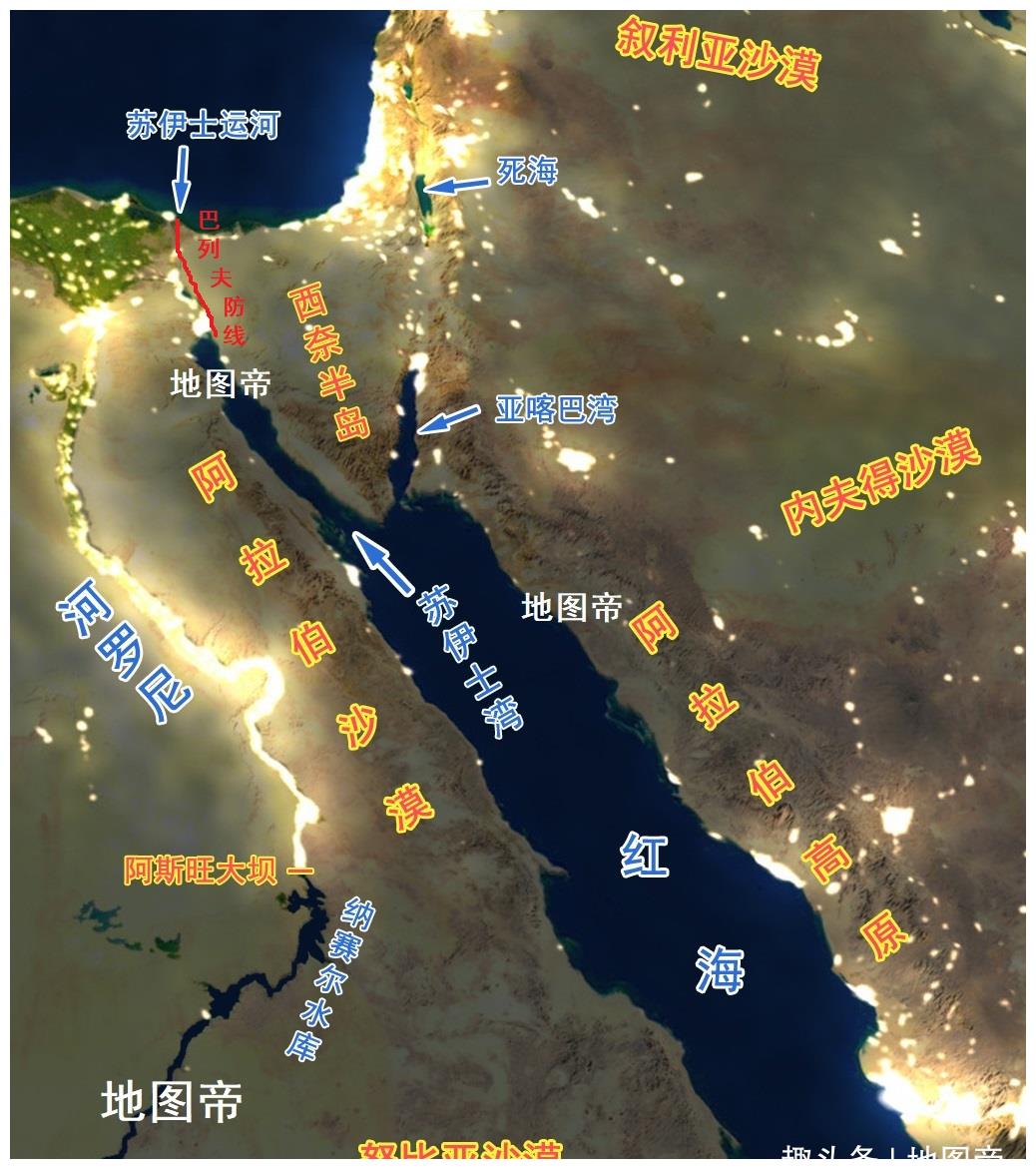 图-以色列曾占领埃及的西奈半岛此后通过历次中东战争,以色列愈战愈强