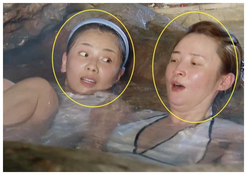 蒋勤勤素颜出镜泡温泉,奔50去的中年女演员什么都不怕