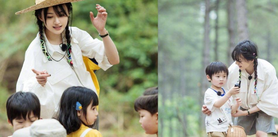 《奇妙小森林》郑爽对孩子有多宠,随时盯着萌娃,还想上手抱