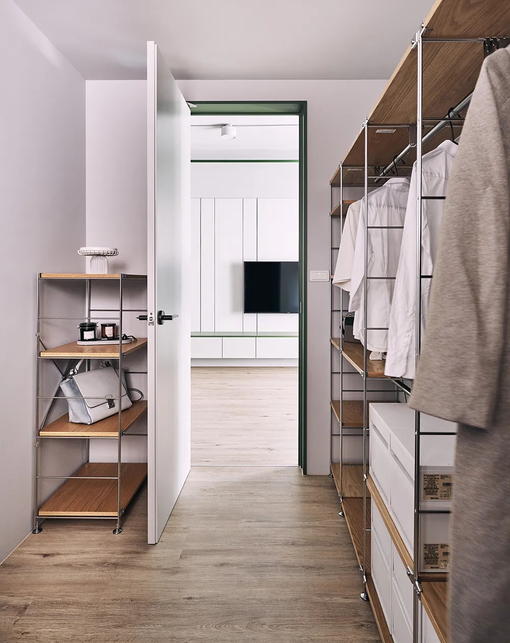 装饰公司案例｜66㎡小空间三房设计，一人一猫生活！