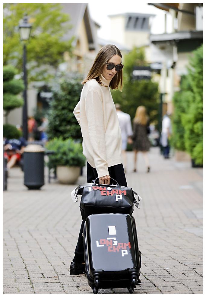 annette weber街拍:高领毛衣收口裤