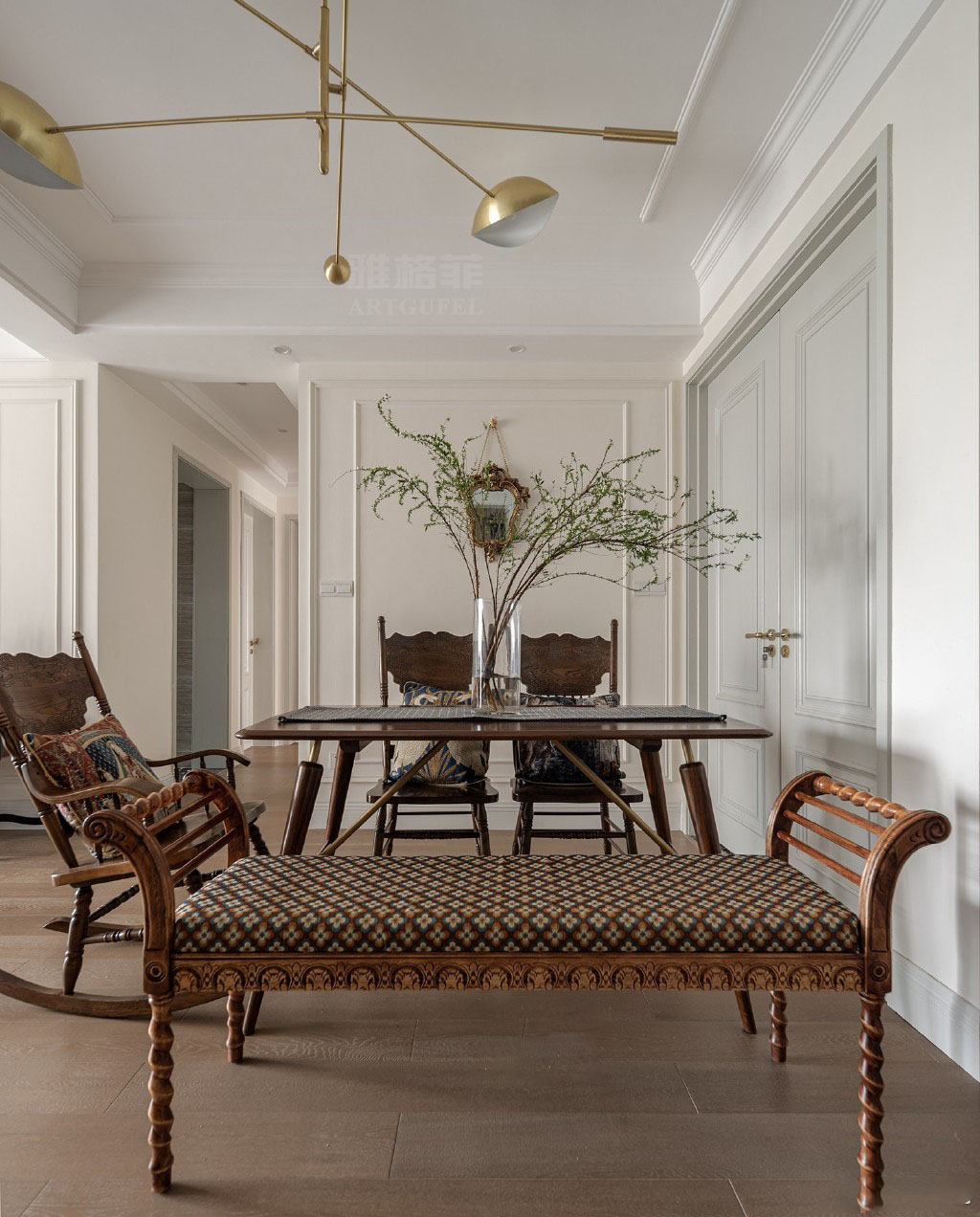 雅格菲艺术涂料美式混搭风格家装__财经头条