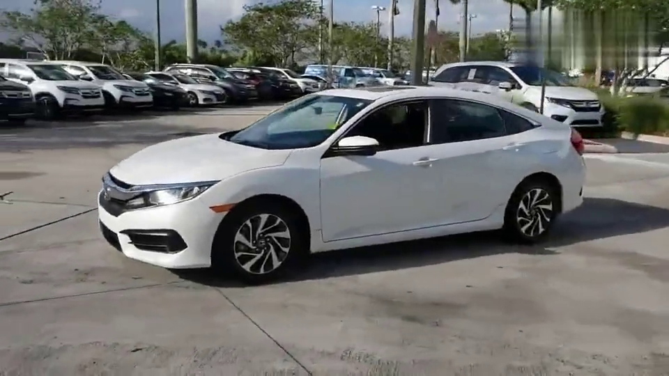 实拍白色本田思域素车,不得不说真漂亮