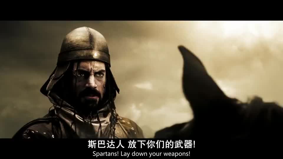 波斯帝国叫嚣让斯巴达偷袭,却迎面飞来长矛,把喊话人钉在地上