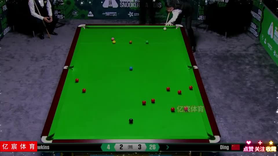 丁俊晖激战霍金斯斩获大胜，准度拉满打崩对手，霍师傅全程太难了