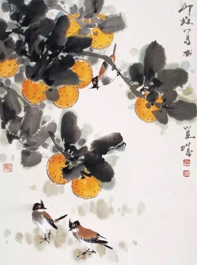 画家萧朗果蔬作品欣赏