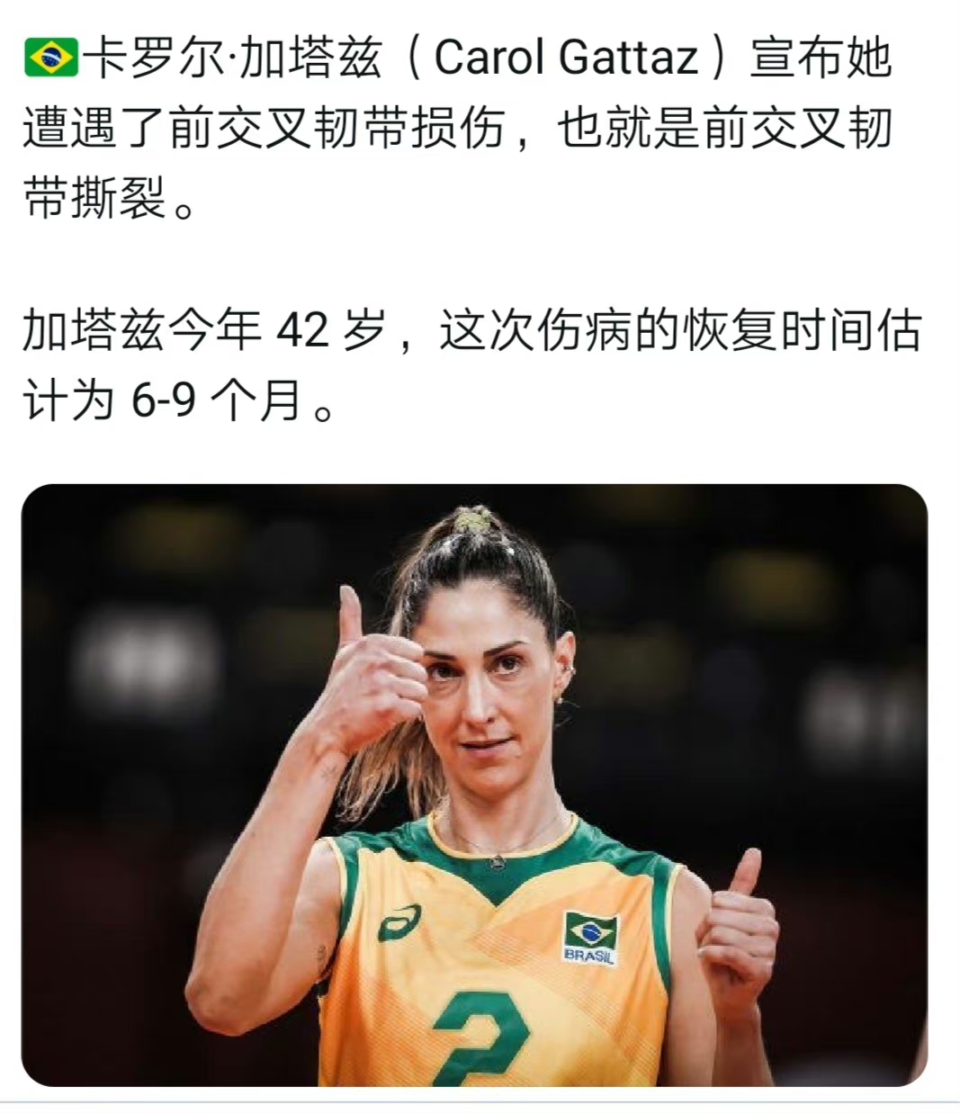 奥资赛悬了!或直接退役|卡罗尔|土耳其|巴西女排_新浪新闻