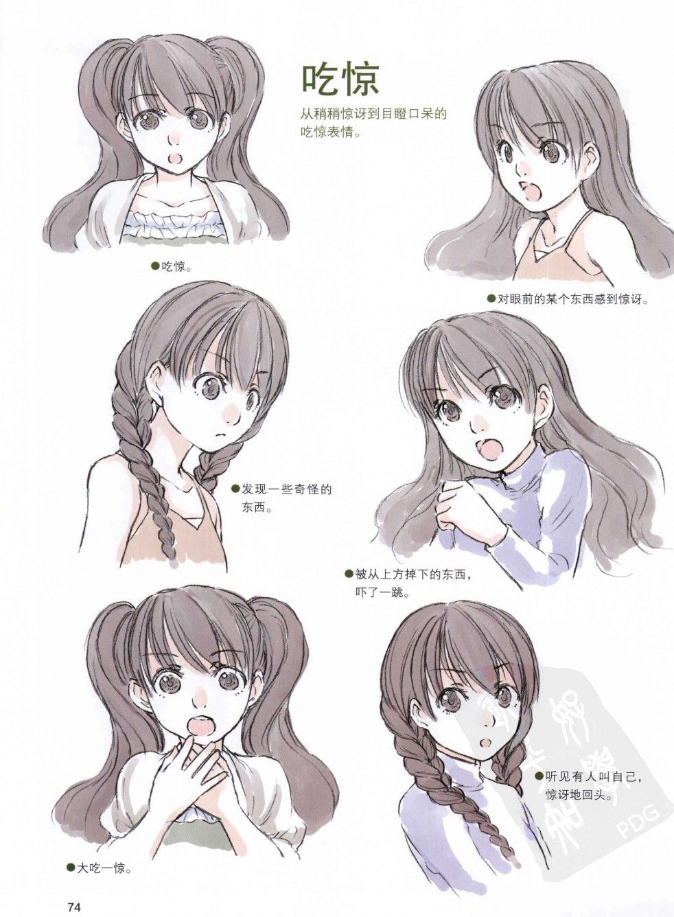 奇天插画素材 漫画人物表情 动作画法素材 新手记得收藏临摹