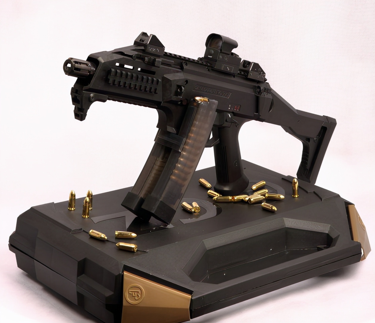 evo3蝎式冲锋枪这把冲锋枪很帅原型是三个枪械爱好者设计