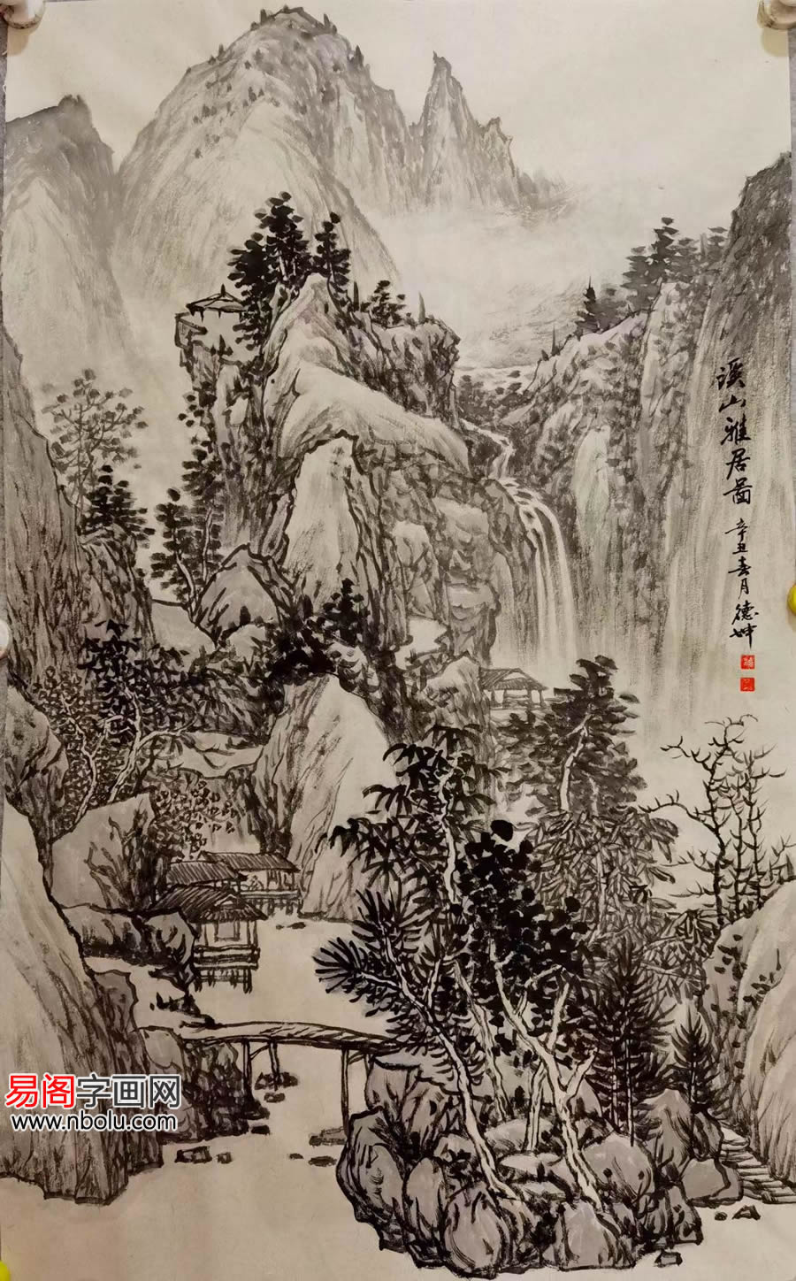 林德坤山水画赏析:高古流美 瑰丽多姿