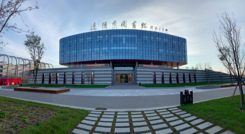 吉林辽源市南部新城文化地标建筑群新四馆建成投入使用