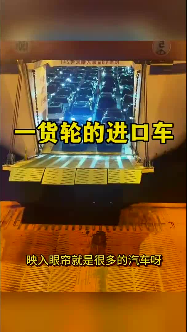 一货轮的进口车，价值不菲