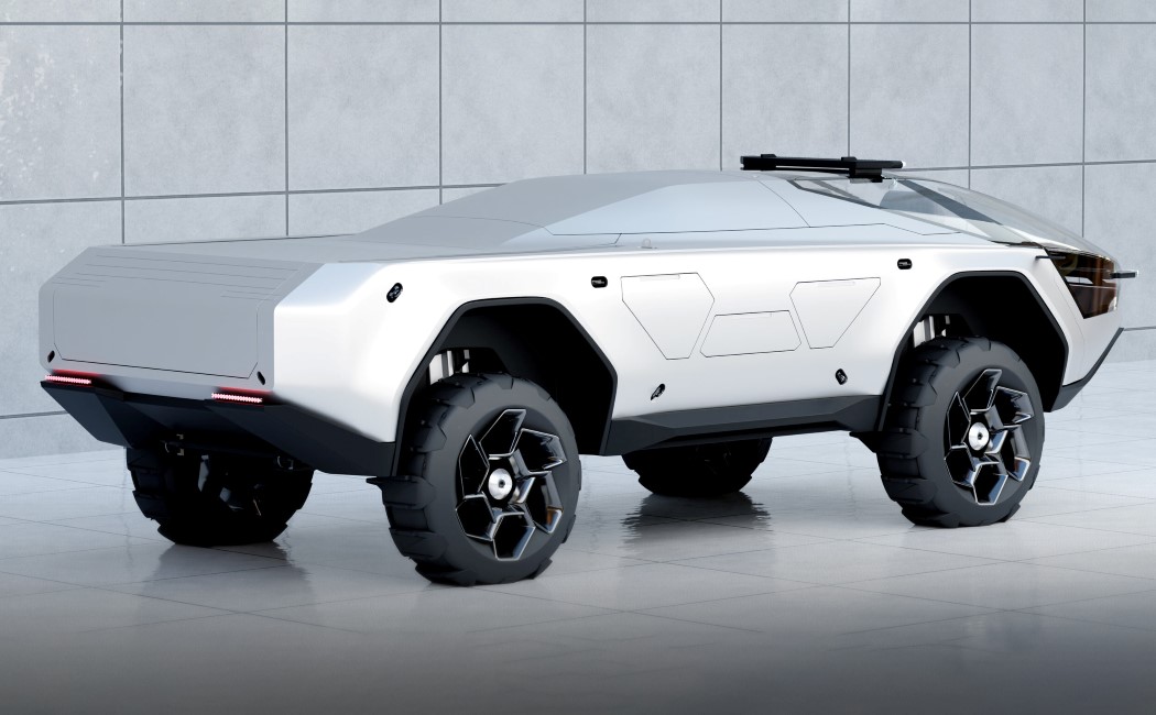 为科幻爱好者呆子设计的以星球大战科幻灵感的汽车设计