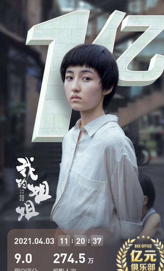 张子枫《我的姐姐》,票房破亿,社会学家李银河高度评价