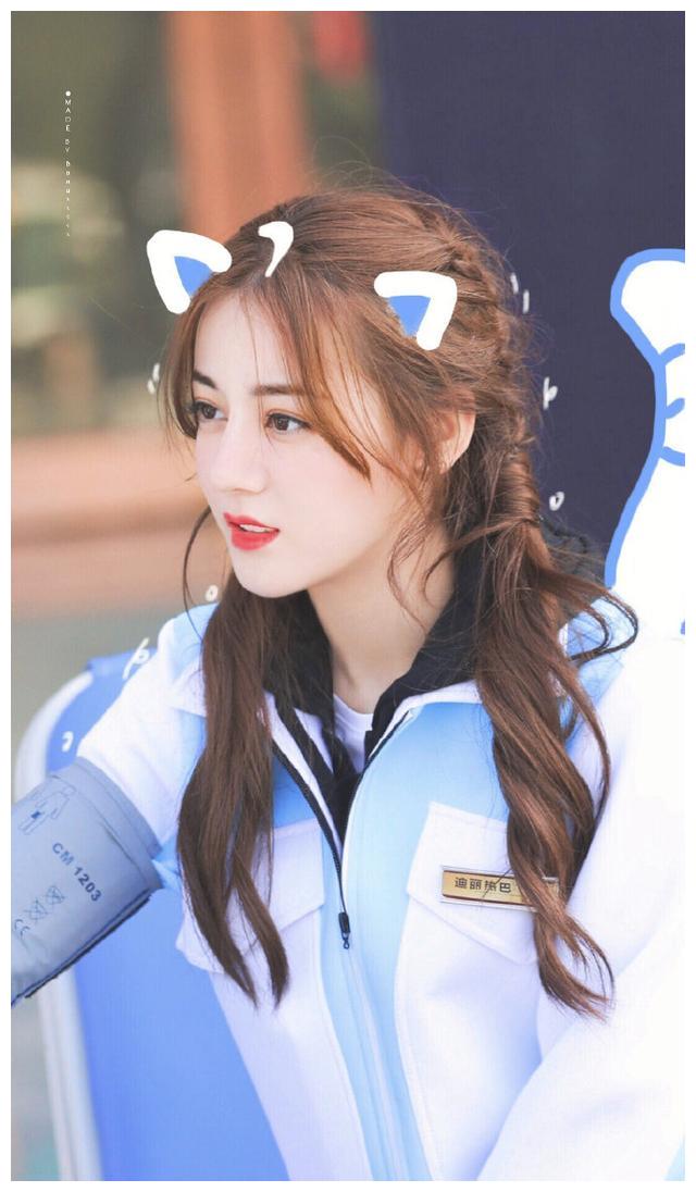 迪丽热巴双马尾造型合集活力清新青春无敌
