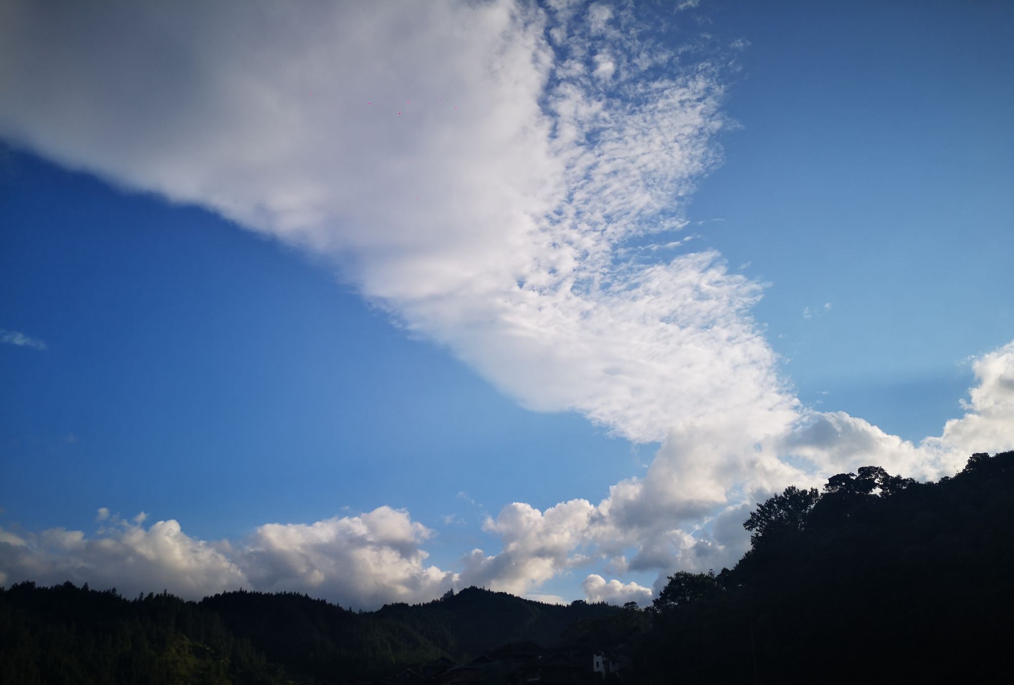 雨后的广西融水苗族自治县洞头镇田园风光