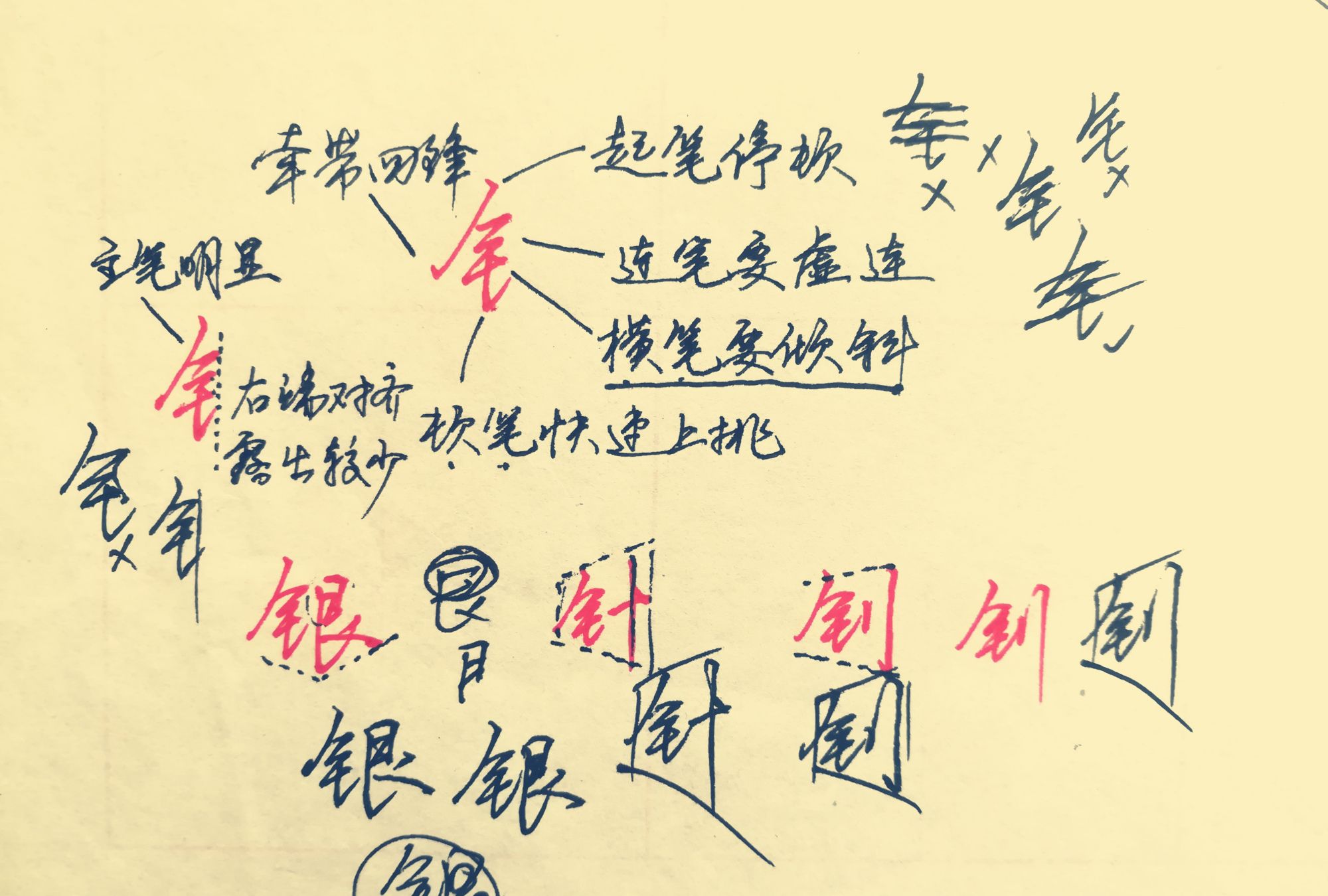 实用好写的“中性笔行楷连笔字”,12张图,“偏旁部首”写法技巧