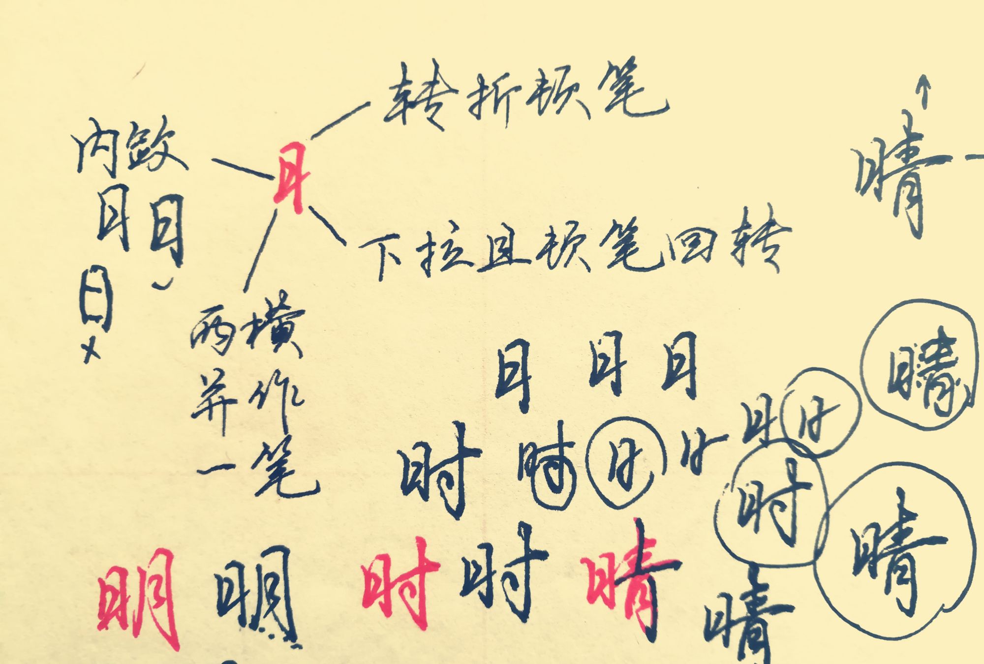实用好写的“中性笔行楷连笔字”,12张图,“偏旁部首”写法技巧