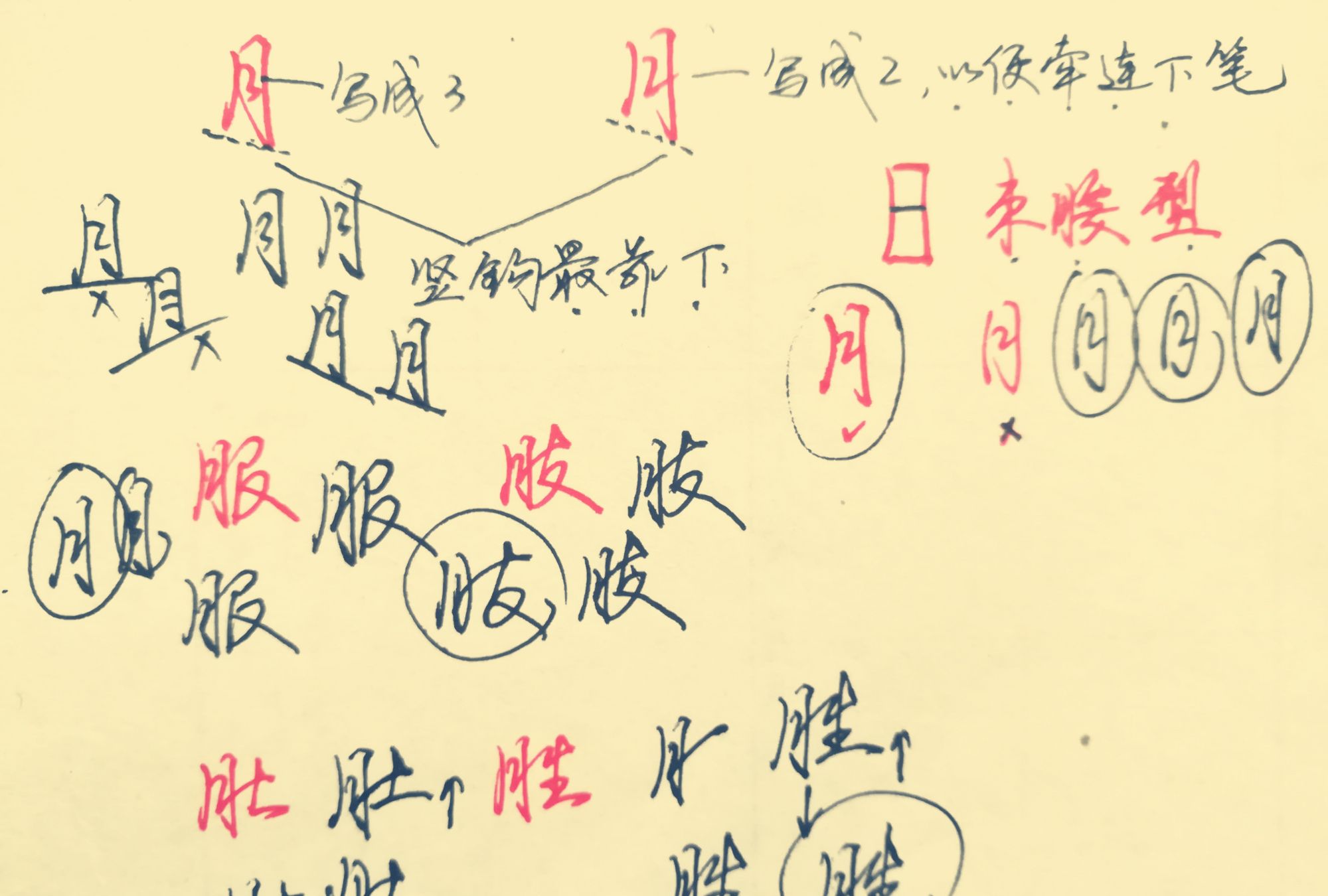 实用好写的“中性笔行楷连笔字”,12张图,“偏旁部首”写法技巧
