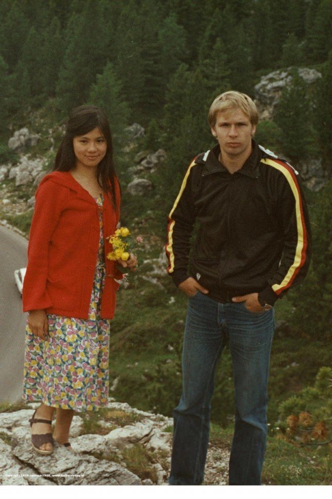 70年代翁美玲与荷兰男友莱得鲍私密照曝光,学生时代真清纯