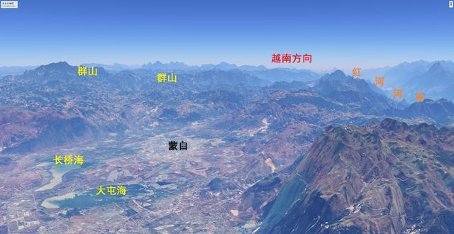 云南八大民族自治州地势图:西双版纳,大理,楚雄,文山,红河等