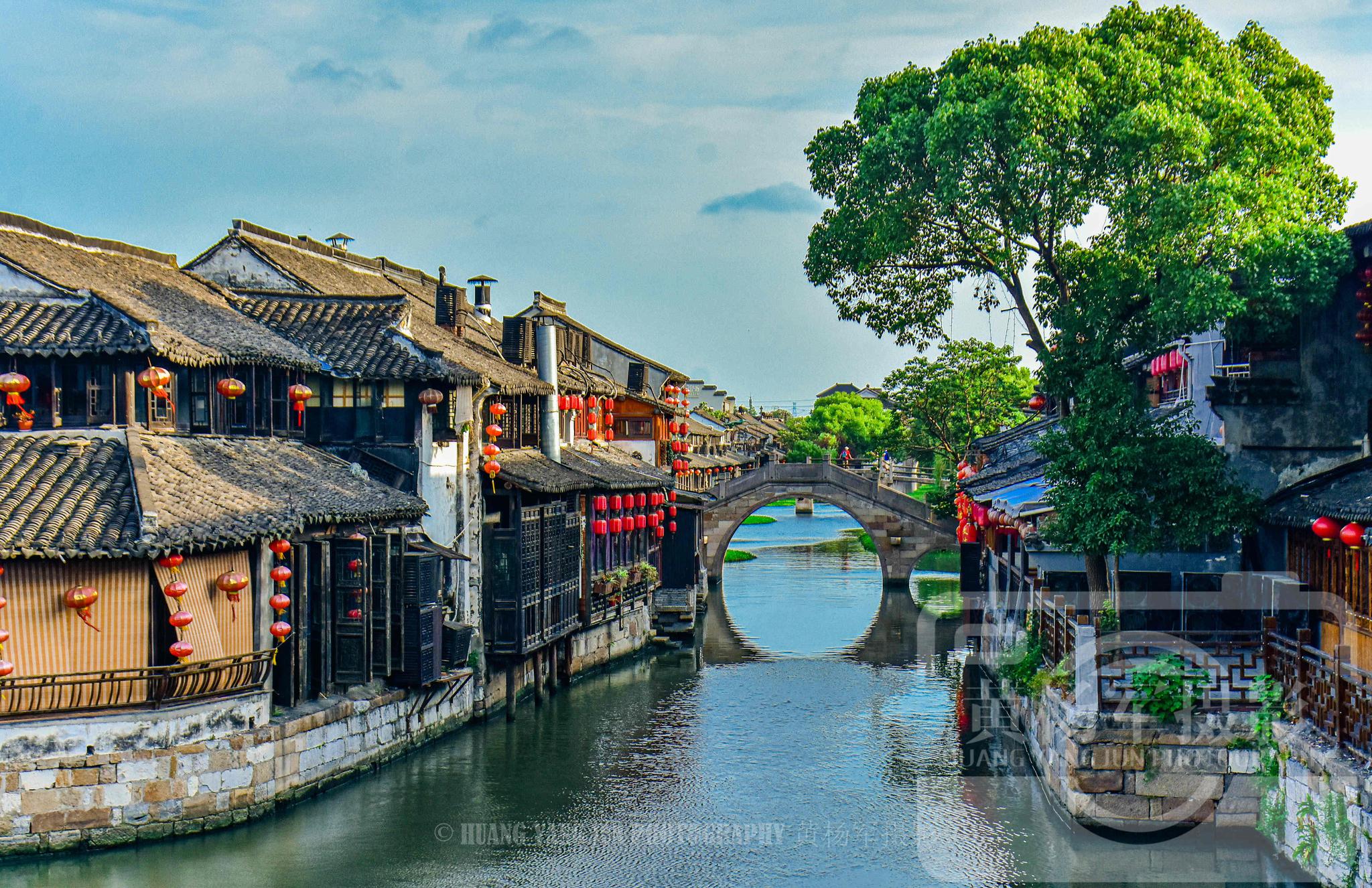 浙江嘉兴市西塘古镇,风景绝美的梦里水乡,江南韵味浓郁让人留恋_高清
