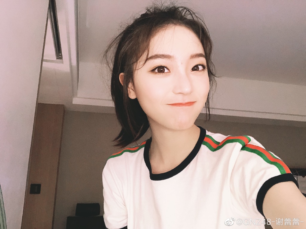 偶像美少女gnz48-谢蕾蕾自拍写真美照真好看