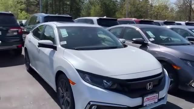 2019款本田思域白色版入库,全面了解配置后,买不买自己拿主意