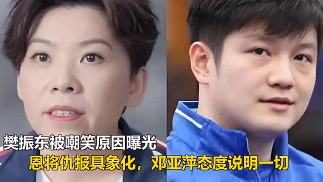 樊振东被嘲笑原因曝光，恩将仇报具象化，邓亚萍态度说明一切