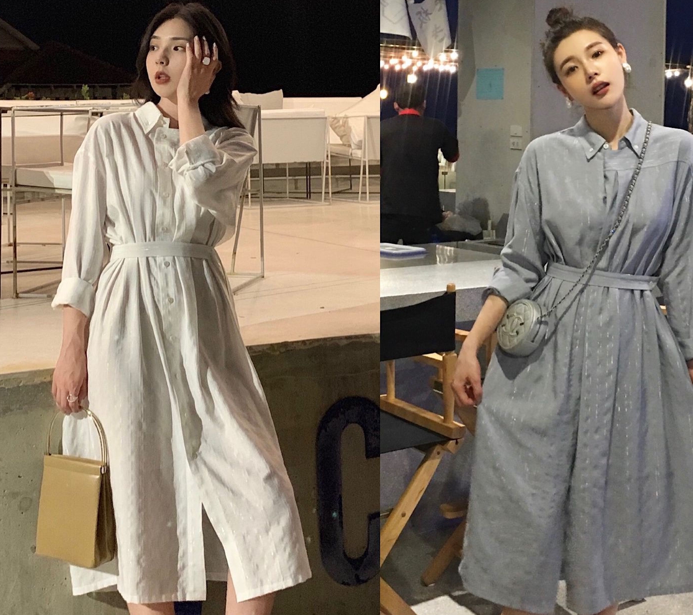 夏天想要穿出与众不同的气质,那就来件衬衫裙,让你变身优雅女神