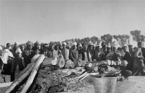 "圣雄甘地"火化现场:百万人送行,女子自愿殉葬,多人争抢骨灰