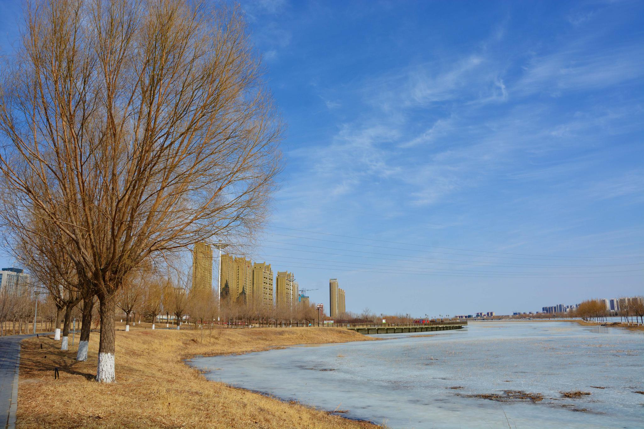 冬天的辽河公园,原创拍摄