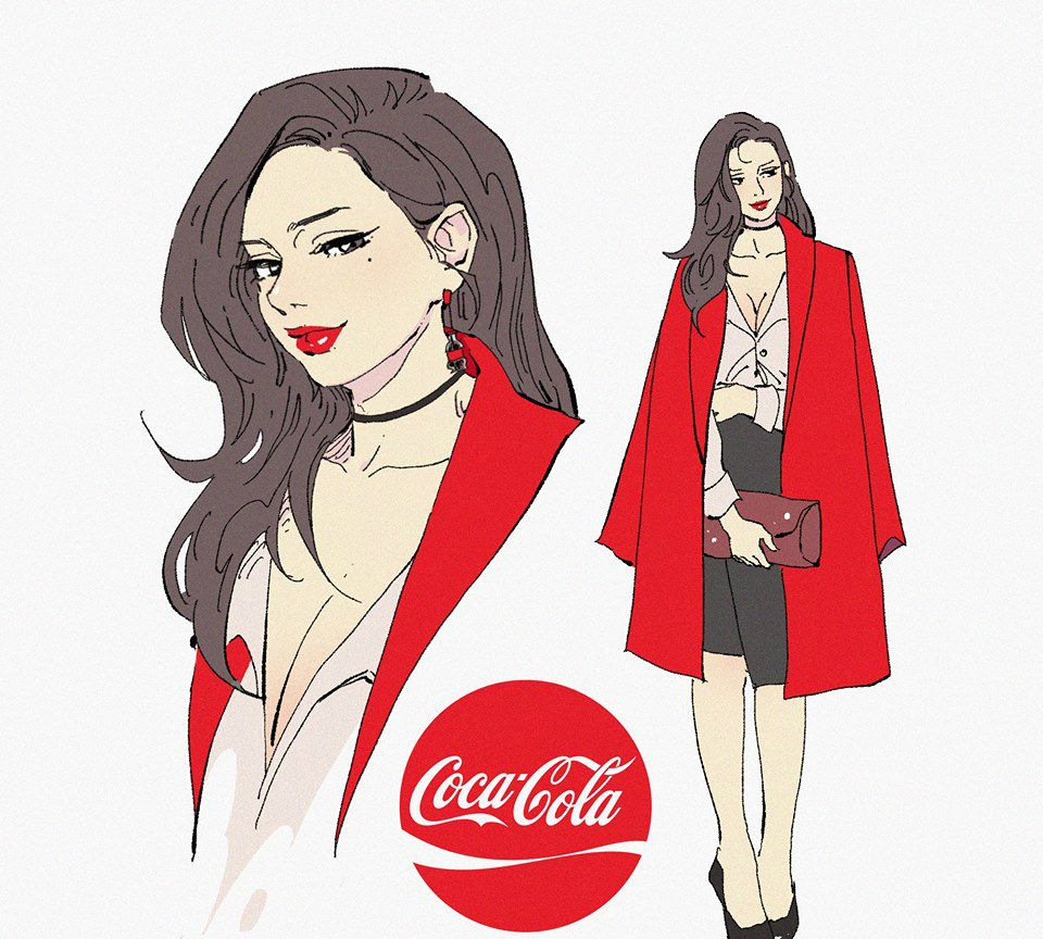 你喜欢穿时装,还是穿旗袍的可口可乐女郎?_高清图集_新浪网