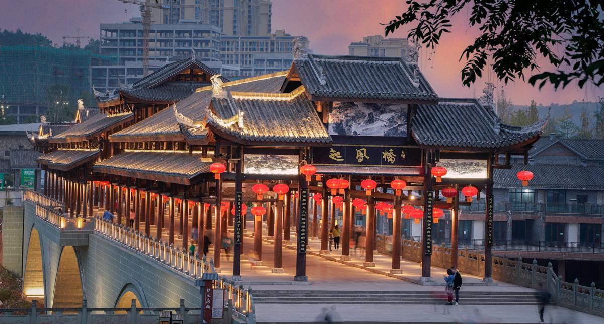 四川巴中:大巴山明珠 游恩阳古镇 起凤桥美丽夜色_高清图集_新浪网